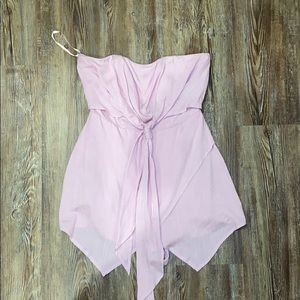 Lilac Purple strapless romper